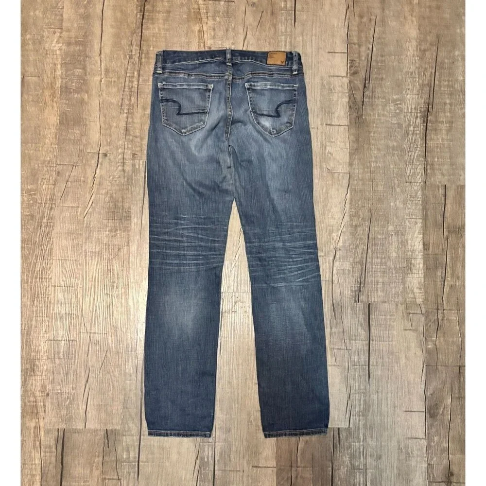 American Eagle Women's Skinny Jeans Size 2 Short Dark Wash Stretch - Picture 3 of 3